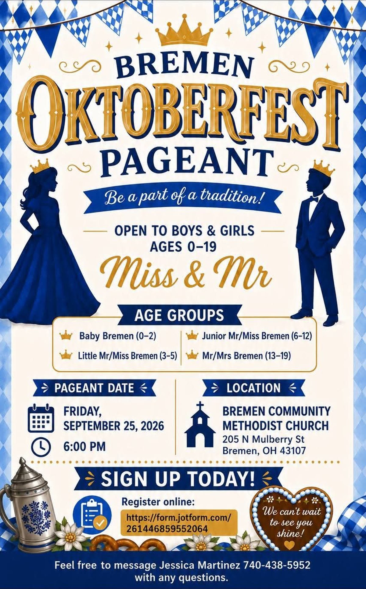 Bremen Oktoberfest Pageant flier